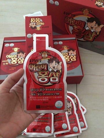 Nước Hồng Sâm Baby Ngón Tay Cái 30 Gói x 20ml - Tăng Trưởng Chiều Cao, Giúp Trẻ Hấp Thụ Dinh Dưỡng Tốt Hơn