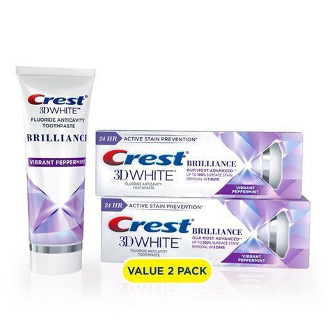 Set 2 hộp kem đánh răng crest 3d white brilliance toothpaste 116g
