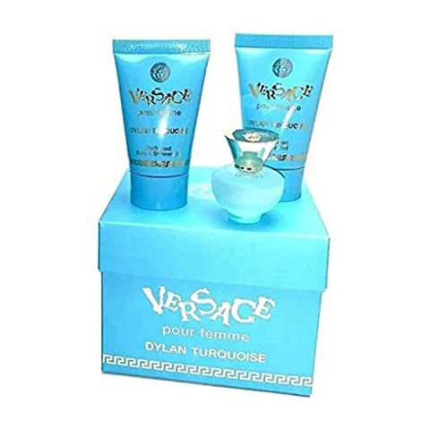 Set mini versace pour femme dylan turquoise body gel sữa tắm