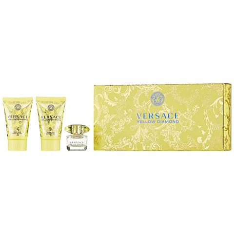 Set nước hoa nữ mini versace yellow diamond gel tắm lotion