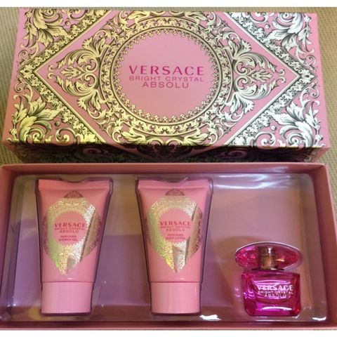 Set Nước Hoa versace bright crystal absolu sữa tắm dưỡng thể