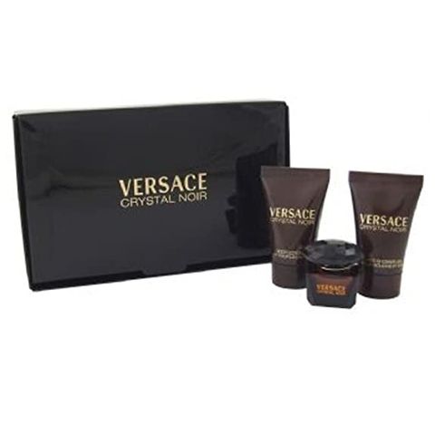 Set nước hoa mini versace crystal noir gel tắm dưỡng thể