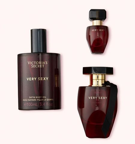 Set quà tặng nước hoa victoria secret very sexy 3 món edp body oil