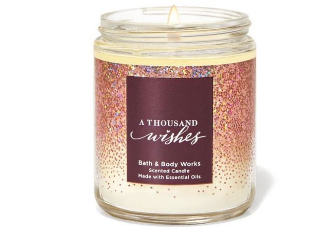Nến thơm 1 bấc bath body works a thousand wishes 198g