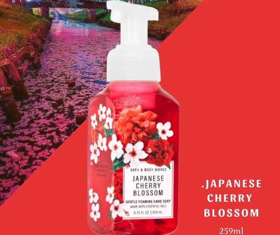 Nước rửa tay tạo bọt Bath & Body Works Japanese Cherry Blossom chai 259ml