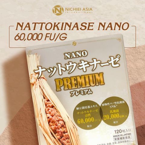 Viên uống NattoKinase Nano Premium 60000FU Nhật Bản