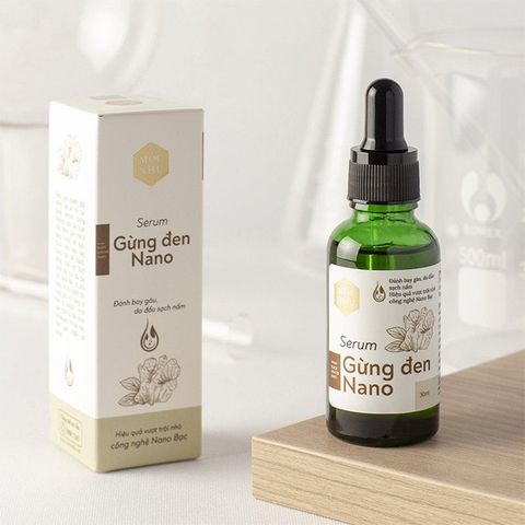 Serum Gừng Đen Nano Mộc Nhu 30ml - Giải Quyết Gàu, Nấm Da Đầu, Tăng Cường Sức Khỏe Tóc Tự Nhiên