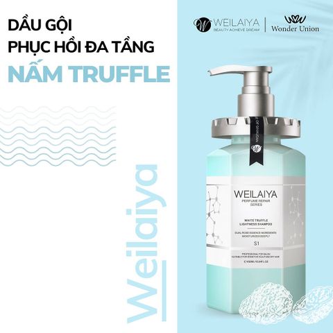 Bộ dầu gội phục hồi đa tầng nấm truffle weilaiya 450ml