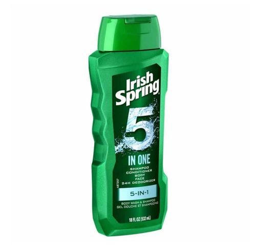 Sữa tắm gội toàn thân irish spring 5in1 532ml