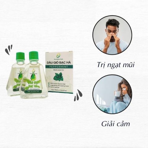 Dầu gió bạc hà The Moshav Farm - Combo 2 Hộp