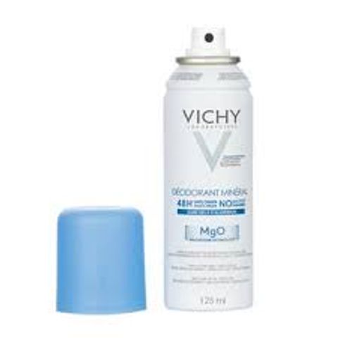 Xịt Khử Mùi Vichy Giúp Khô Thoáng Suốt 48h Deodorant Mineral 125ml
