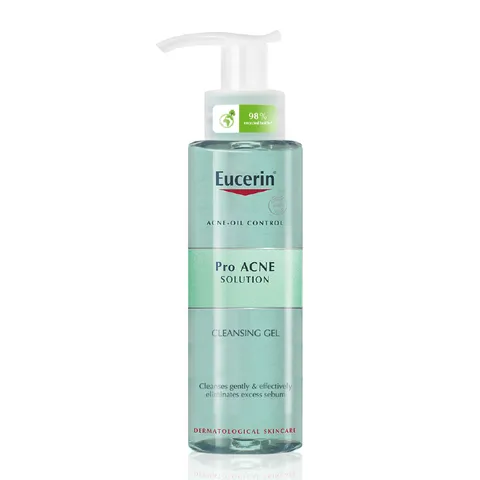 Sữa rửa mặt da nhờn mụn eucerin proacne solution cleansing gel 200ml
