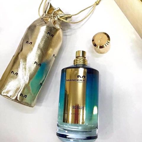Nước hoa unisex Mancera So Blue EDP - Hương hoa cỏ phương Đông sang trọng, tươi mát như soda bên biển, lưu hương lâu 6-12h