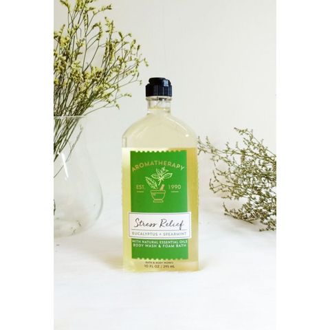 Sữa tắm bath and body works aromatherapy stress relief 295ml