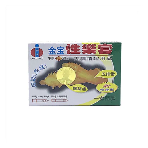 Bao cao su Hongkong Gold gai và gân hộp 2 cái