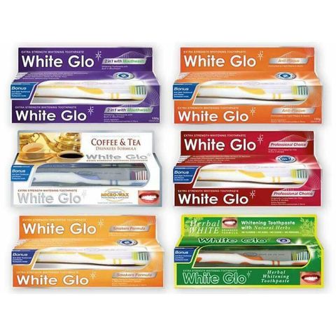 Kem đánh răng whiteglo natural herbs 150g