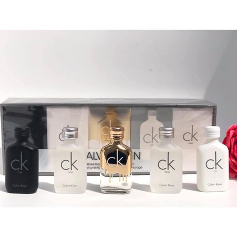 Set 5 nước hoa mini nam calvin klein edt 5 chai 10ml