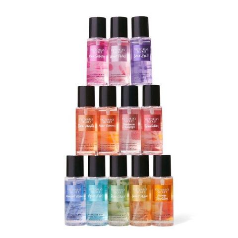 Bộ quà tặng 12 chai victoria secret the ultimate mist exploration 75ml