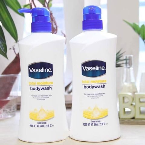 Sữa tắm dưỡng ẩm vaseline total moisture body wash 650ml