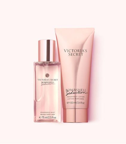 Giftset victoria secret bombshell seduction lotion và xịt thơm