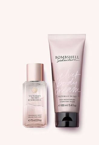 Giftset victoria secret bombshell seduction lotion và xịt thơm