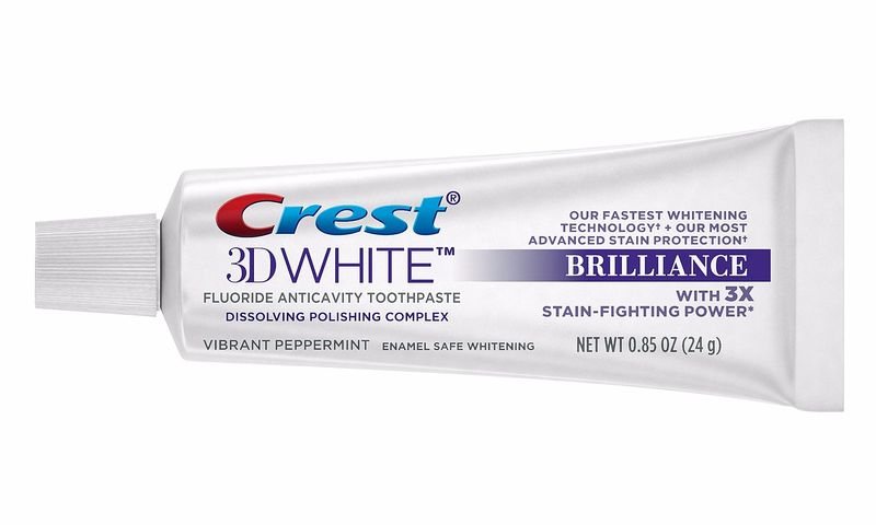 Lốc 3 cây kem đánh răng crest 3d white brilliance 116g tím