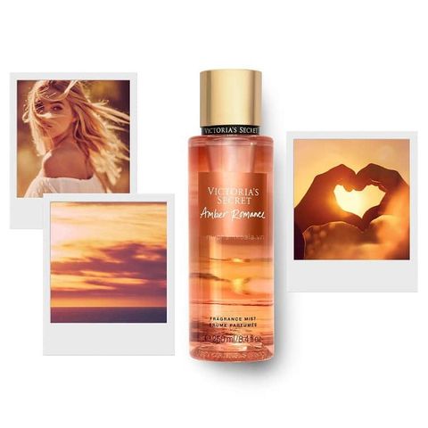 Xịt Thơm Toàn Thân Victoria's Secret Amber Romance 250ml - Hương Nước Hoa Quyến Rũ, Đậm Đà, Sang Trọng