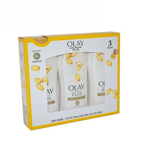 Sữa Tắm Olay Ultra Moisture Plus 700ml - Dưỡng Ẩm Với Bơ Hạt Mỡ, Giúp Da Sáng Mịn Khỏe Mạnh Suốt 24 Giờ
