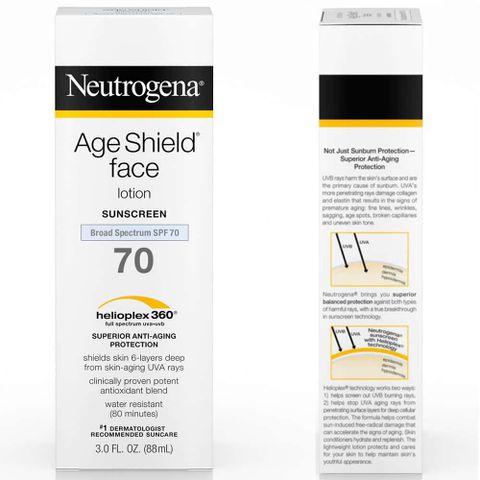 Kem Chống Nắng Neutrogena Age Shield Face Lotion SPF 70 88ml - Bảo Vệ Da Chống Tia UVA/UVB Hiệu Quả, Dưỡng Ẩm Trẻ Hoá