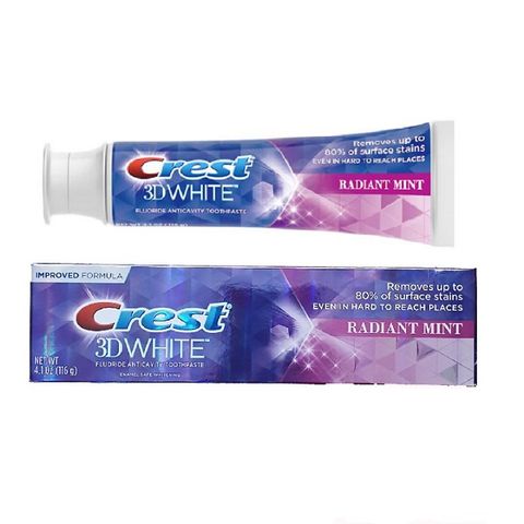 Lốc 3 cây kem đánh răng crest 3d white radiant mint 116g