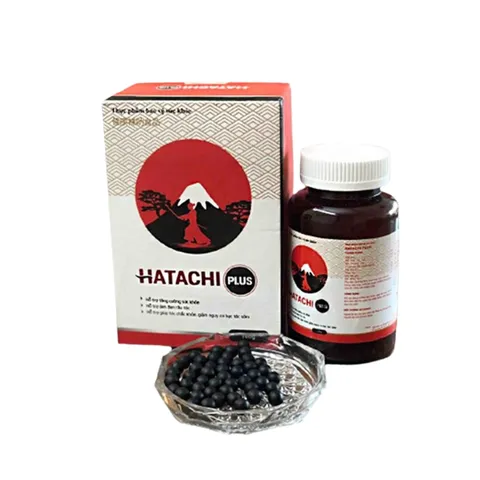 Viên Uống Hatachi Plus hỗ trợ làm đen râu tóc