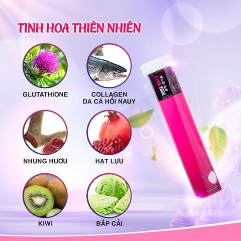 Viên sủi trắng da Bora White Hàn Quốc 20 viên