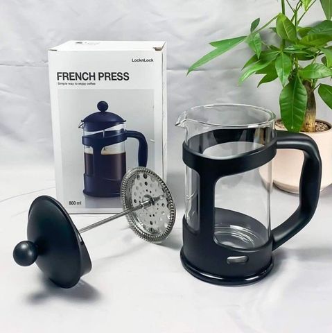 Bình pha trà cafe French Press LocknLock LLG018 - Hàng Chính Hãng