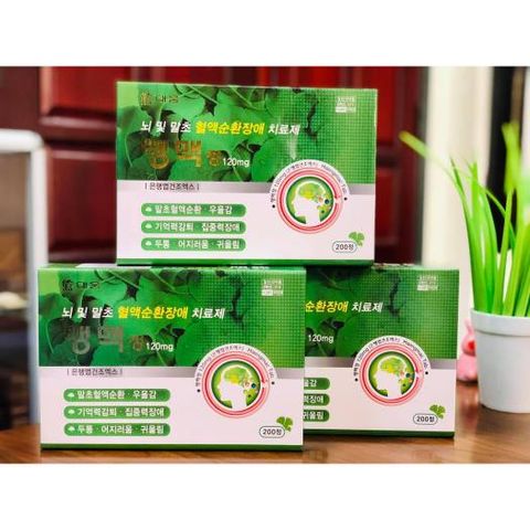 Viên Bổ Não Haengmac Tab Hàn Quốc - Hỗ Trợ Tăng Cường Trí Nhớ, Cải Thiện Tinh Thần, Hộp 200 Viên Siêu Tiện Lợi