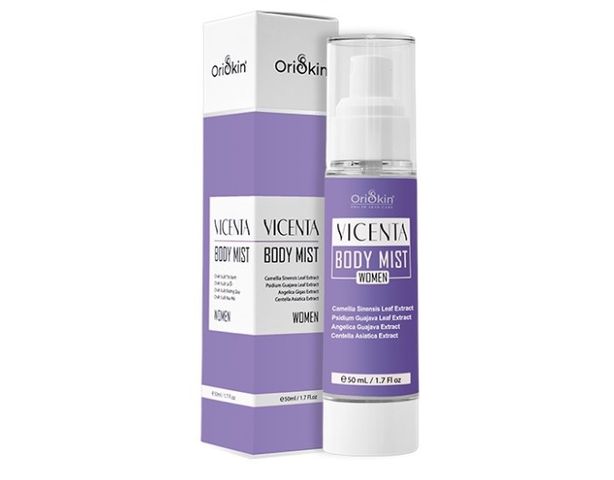 Xịt Hỗ Trợ Giảm Mụn Lưng Oriskin Vicenta Body Mist cho nữ