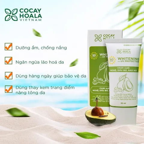 Kem Chống Nắng Bơ Nghệ Cocayhoala