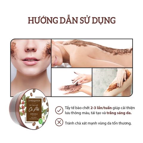 Scrub Coffee Tẩy Da Chết Từ Hạt Cà Phê Milaganics 20gr