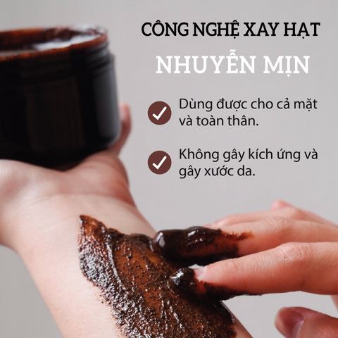 Scrub Coffee Tẩy Da Chết Từ Hạt Cà Phê Milaganics 500gr