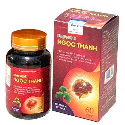 Hoạt Huyết Ngọc Thanh Hỗ Trợ Hoạt Huyết Dưỡng Não