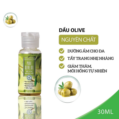 Dầu Oliu Extra Virgin Nguyên Chất Milaganics 30ml
