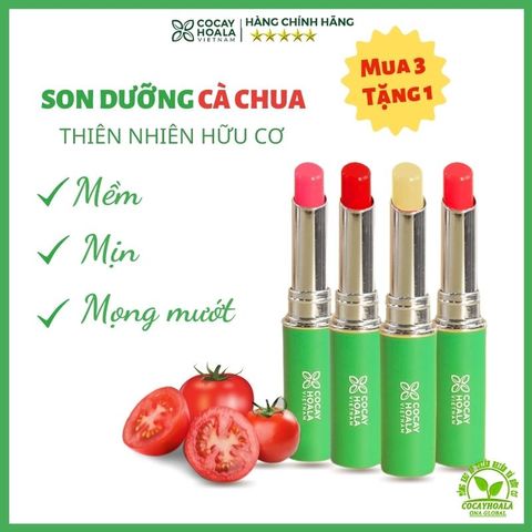 Son dưỡng môi cà chua hữu cơ 3M Cocayhoala - 1.5g
