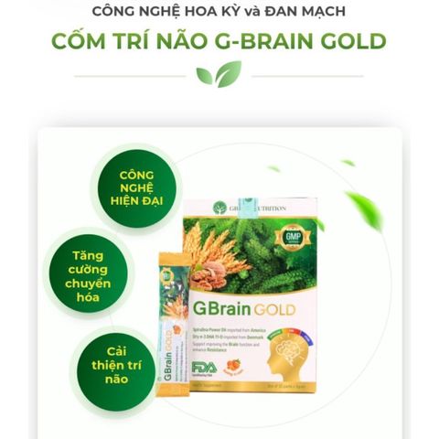 Cốm Trí Não G-Brain Gold Giúp Tăng Sức Để Kháng Tăng Cường Trí Nhớ