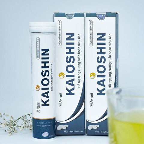 Viên Sủi Kaioshin Tăng Cường Tuần Hoàn Máu Não - Hỗ Trợ Chức Năng Não Bộ, Giảm Đau Đầu, Mất Ngủ 20 Viên