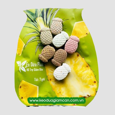 Kẹo dứa Plus giảm cân VIC organic, hỗ trợ giảm mỡ