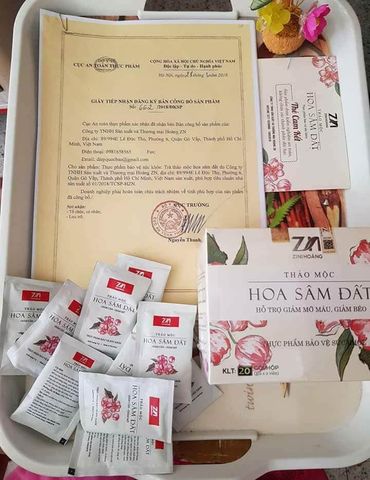 Viên uống Hoa Sâm Đất Hộp 20 gói – Viên uống giúp tan mỡ giảm cân