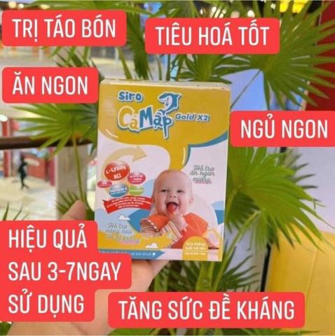 Baby shark mẫu mới siro  gold X2 - hộp 30 gói siro ăn ngon