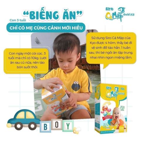 Baby shark mẫu mới siro  gold X2 - hộp 30 gói siro ăn ngon
