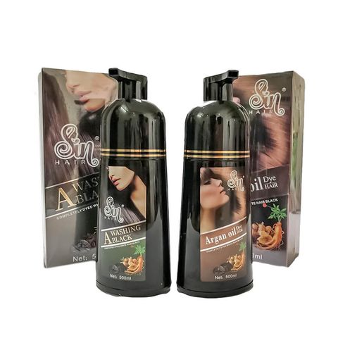 Dầu Gội Phủ Bạc Nhân Sâm Sin Hair Nhật Bản - Nhuộm Tóc Bạc Nhanh Chóng Chỉ Sau 15 Phút, Sản Phẩm Thiên Nhiên An Toàn cho Da