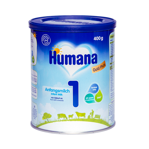 Sữa Humana Gold Plus 1 400g - Sữa Cho Bé dưới 6 tháng tuổi