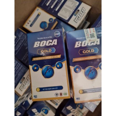 Viên Uống Boca Gold - Hỗ Trợ Giảm Đau Nhức Xương Khớp | Lọ 60 Viên